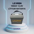 12 VOLT 100 AMPER 6000 CYCLE LİFEPO4 EKRANLI LİTYUM AKÜ LEXRON
