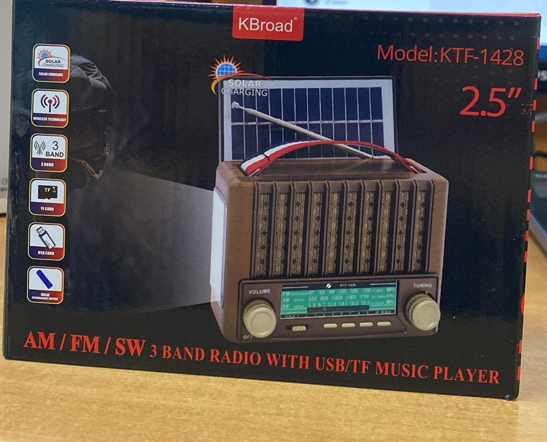 KBROAD KTF-1428 NOSTALJİK RADYO BLUETOOTH USB MİCROSD