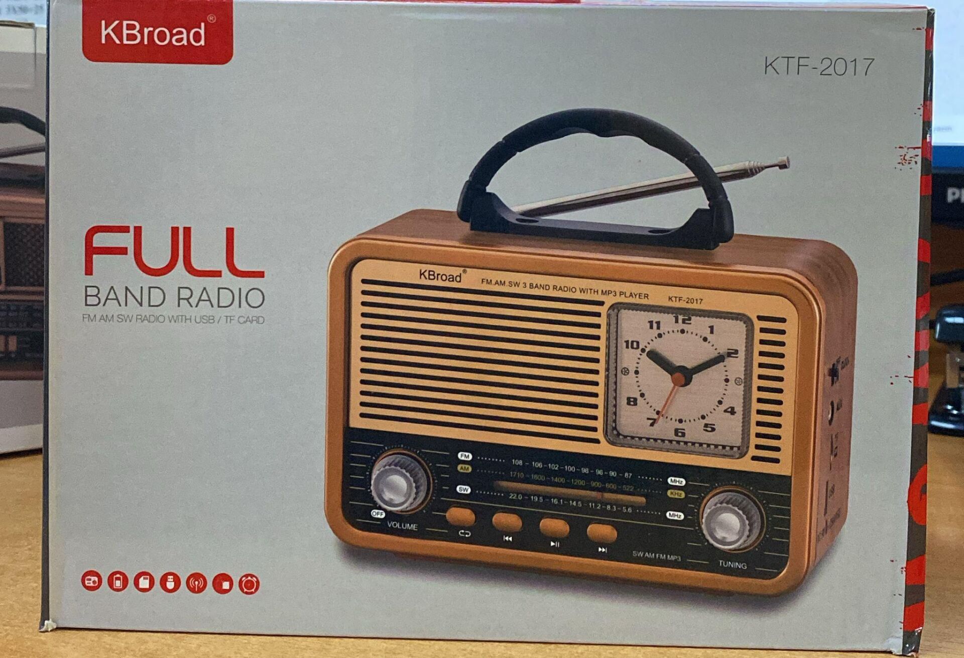 KBROAD KTF-2017 NOSTALJİK RADYO BLUETOOTH USB MİCROSD