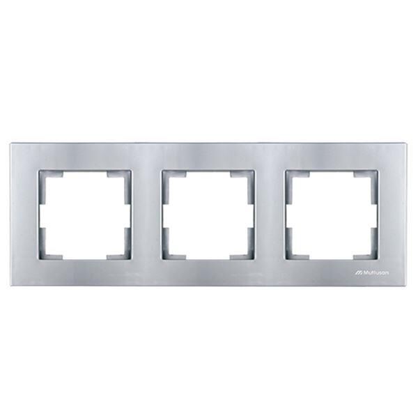 MUTLUSAN RİTA 3 LÜ YATAY ÇERCEVE İNOX