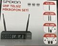 SPEKON VCL-2HH 2 EL UHF TELSİZ MİKROFON