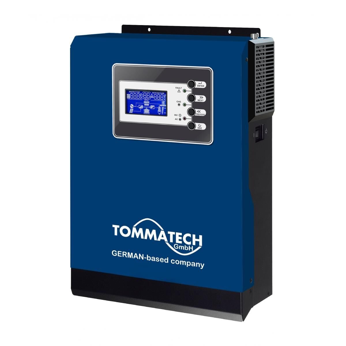 İNVERTER 1 KW 12 VOLT 1000 WATT AKILLI TAM SİNÜS MPPT-OFG-TT-02-N-MPPT1K-12MF-TOMMATECH