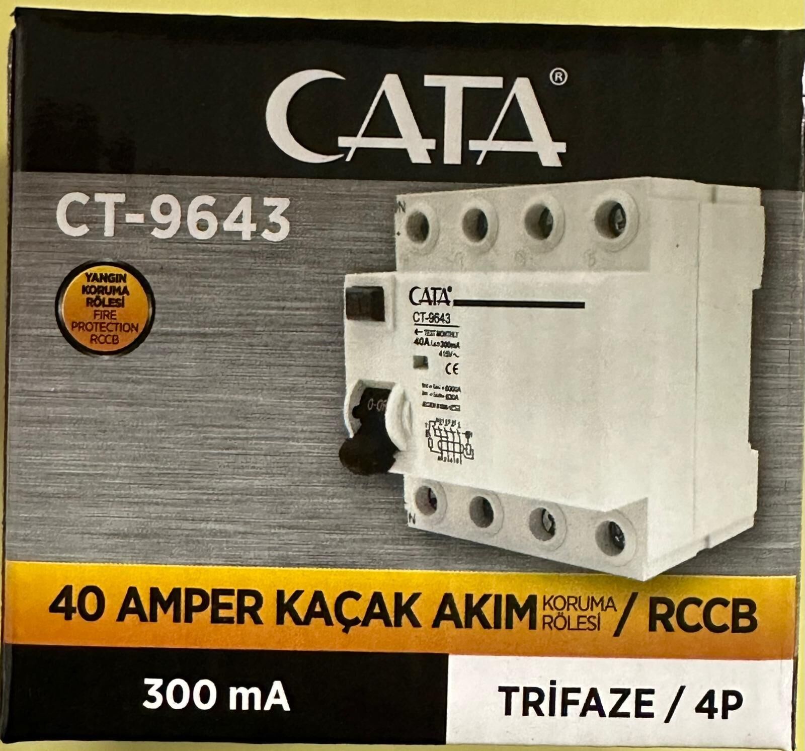 CATA YANGIN KORUMA 4X40 AMPER 300 MA CT-9643