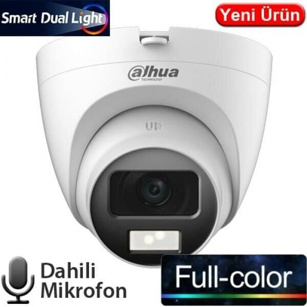 DAHUA HAC-T1A21P-U-IL-A 2MP HDCVI FULLCOLOR SESLİ DOME KAMERA