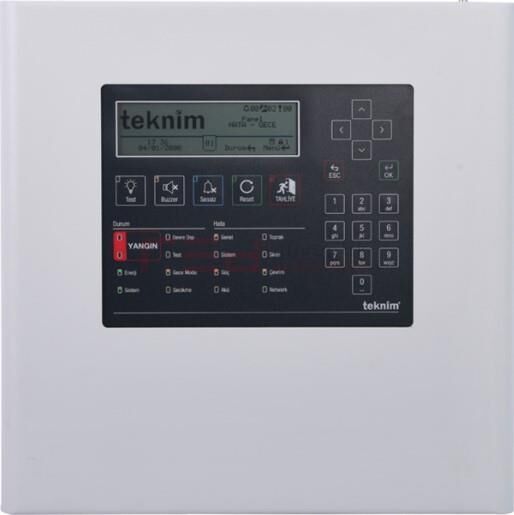 TEKNİM TFP-1212 AKILLI ADRESLİ YANGIN ALARM PANELİ NETWORK EDİLEBİLİR 2 LOOP
