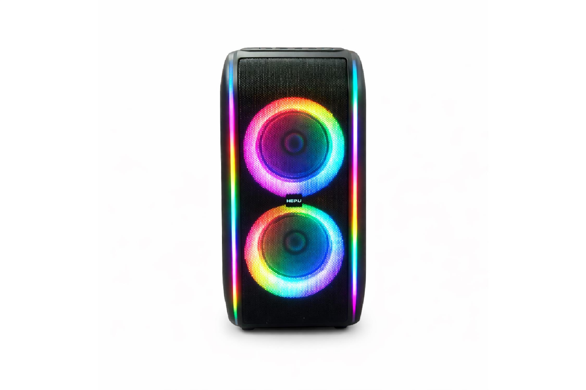 HEPU HP-978 TİTAN SERİ 2X6'' KABLOSUZ 1 EL MİKROFON BLUETOOTH USB ŞARJLI RGB MÜZİK KUTUSU