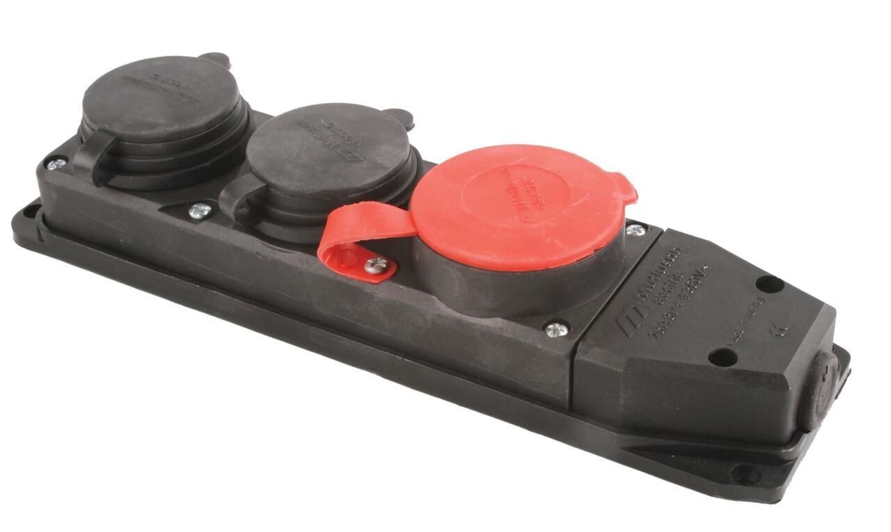 KAUÇUK PRİZ SANAYİ TİPİ 2 MONOFAZE 1 TRİFAZE MUTLUSAN-MUT-31-7