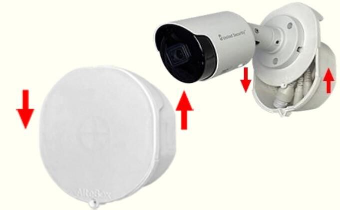 KAMERA MONTAJ BUATI ALTEBOX MİNİ AB-7005E 10.5CM BEYAZ KAPAKLI SÜRGÜLÜ ORGİNAL PP