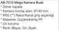 KAMERA MONTAJ BUATI ALTEBOX MEGA AB-7010 15CM BEYAZ KAPAKLI KİLİTLİ ORGİNAL PP