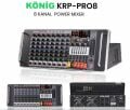 KÖNİG KRP-PRO 8 KANAL 2X550 WATT USB+BT POWER MİXER KÜP ANFİ