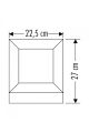 CATA CT-7022 MİLAN BAHÇE ARMATÜRÜ KARE 27X22 CM E27 DUY