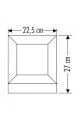 CATA CT-7022 MİLAN BAHÇE ARMATÜRÜ KARE 27X22 CM E27 DUY