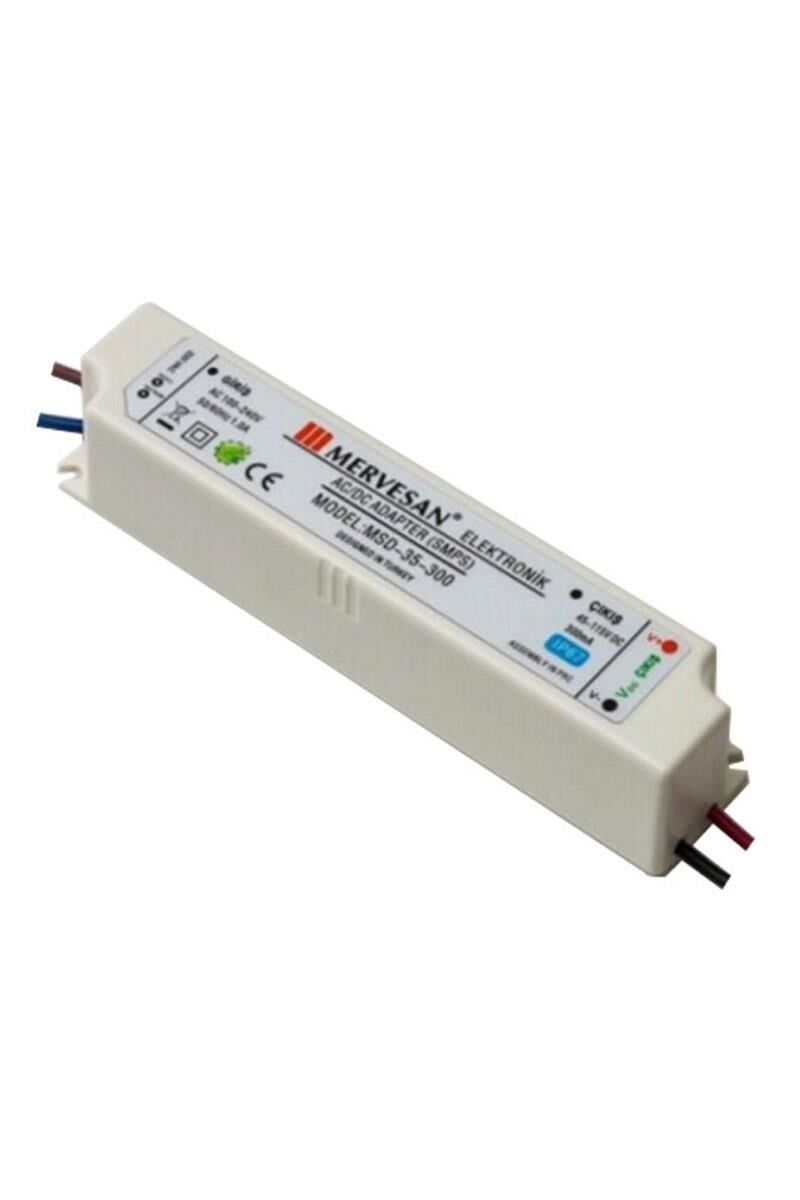 MERVESAN MSD-35-300 MA ÇIKIŞ 45-115 VOLT IP 67 LED TRAFOSU