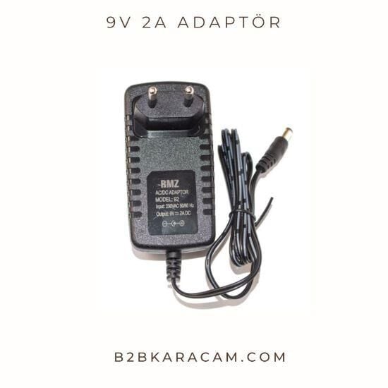 9 VOLT 2 AMPER PLASTİK KASA ADAPTÖR