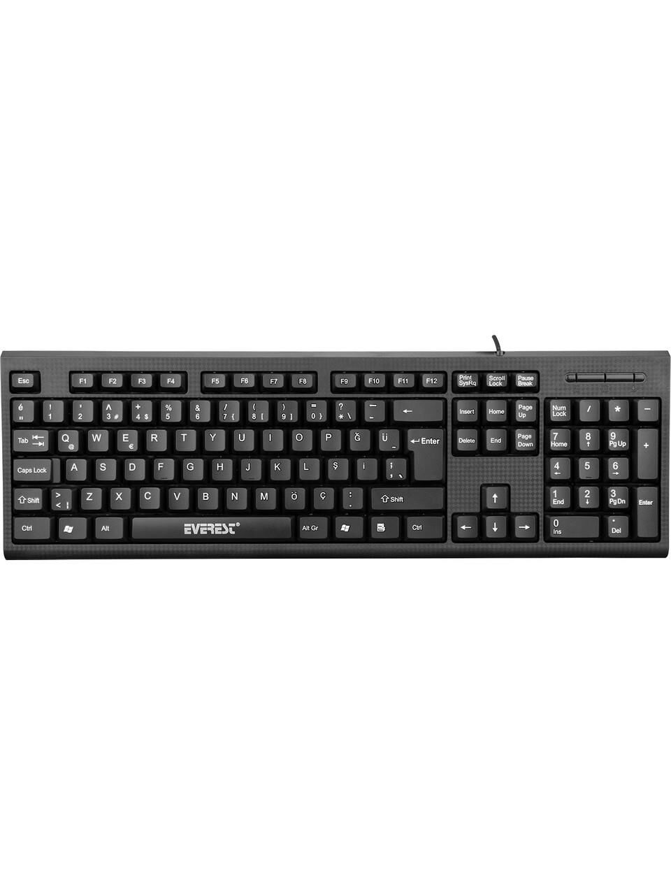 EVEREST KB-871 USB Q SİYAH KLAVYE