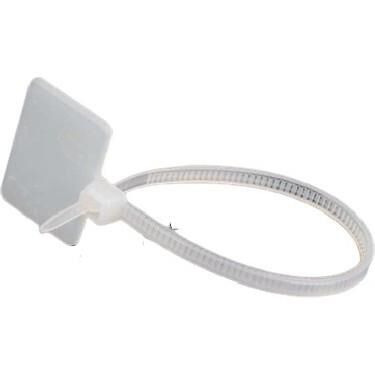 KABLO BAĞI 10 CM 2.5X100mm ETİKET BASILABİLEN ÇETSAN 100 LÜK POŞET BEYAZ