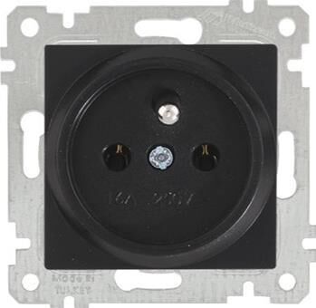 MUTLUSAN RİTA SIVA ALTI ÇOCUK KORUMALI TOPRAKLI PRİZ SİYAH - 22006050284