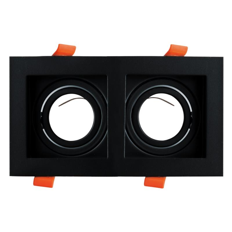 CATA CT-5019 PARS 2Lİ DEKORATİF KARE BOŞ KASA SİYAH