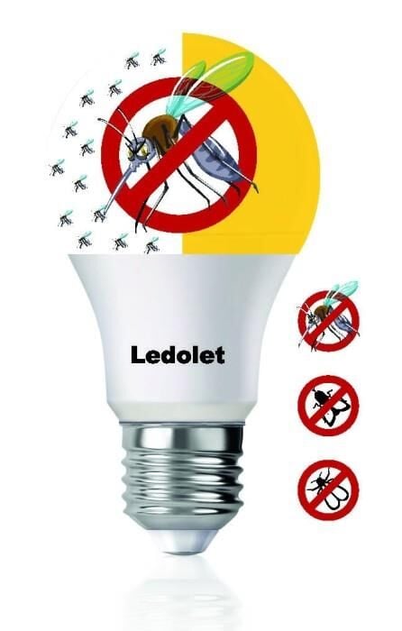 SİVRİSİNEK KOVAR AMPUL E27 DUY 9 WATT LED AMPUL LEDOLET
