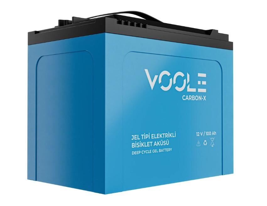 12 VOLT 100 AMPER JEL ELEKTRİKLİ BİSİKLET AKÜSÜ VOOLE-ÖLÇÜLER -224*150*178 mm.