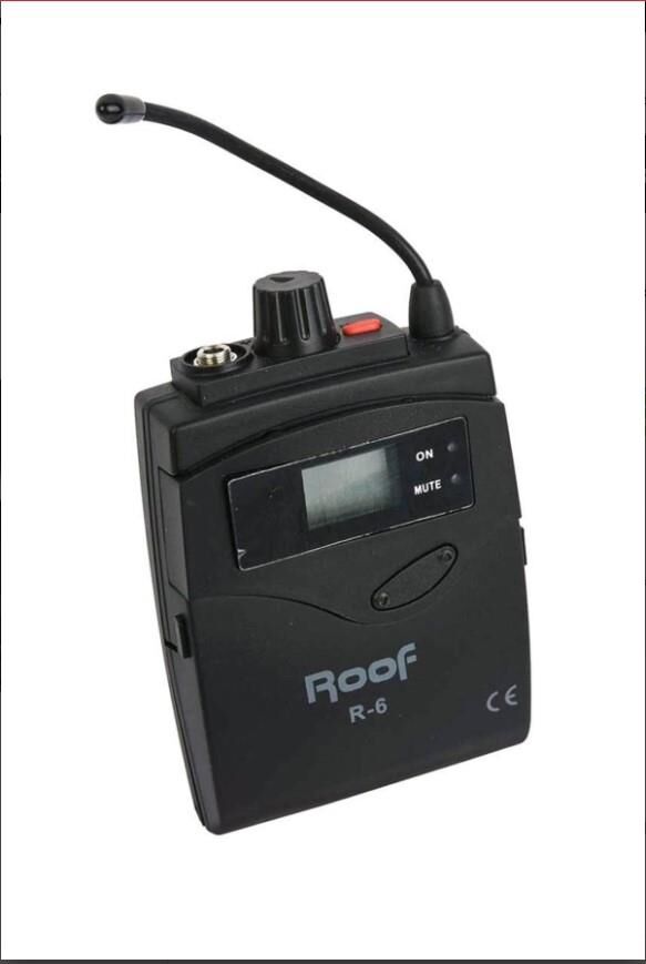 ROOF R-6-4000-8000- İÇİN 631.55 mhz-643.95 mhz KABLOSUZ YAKA MİKROFONU