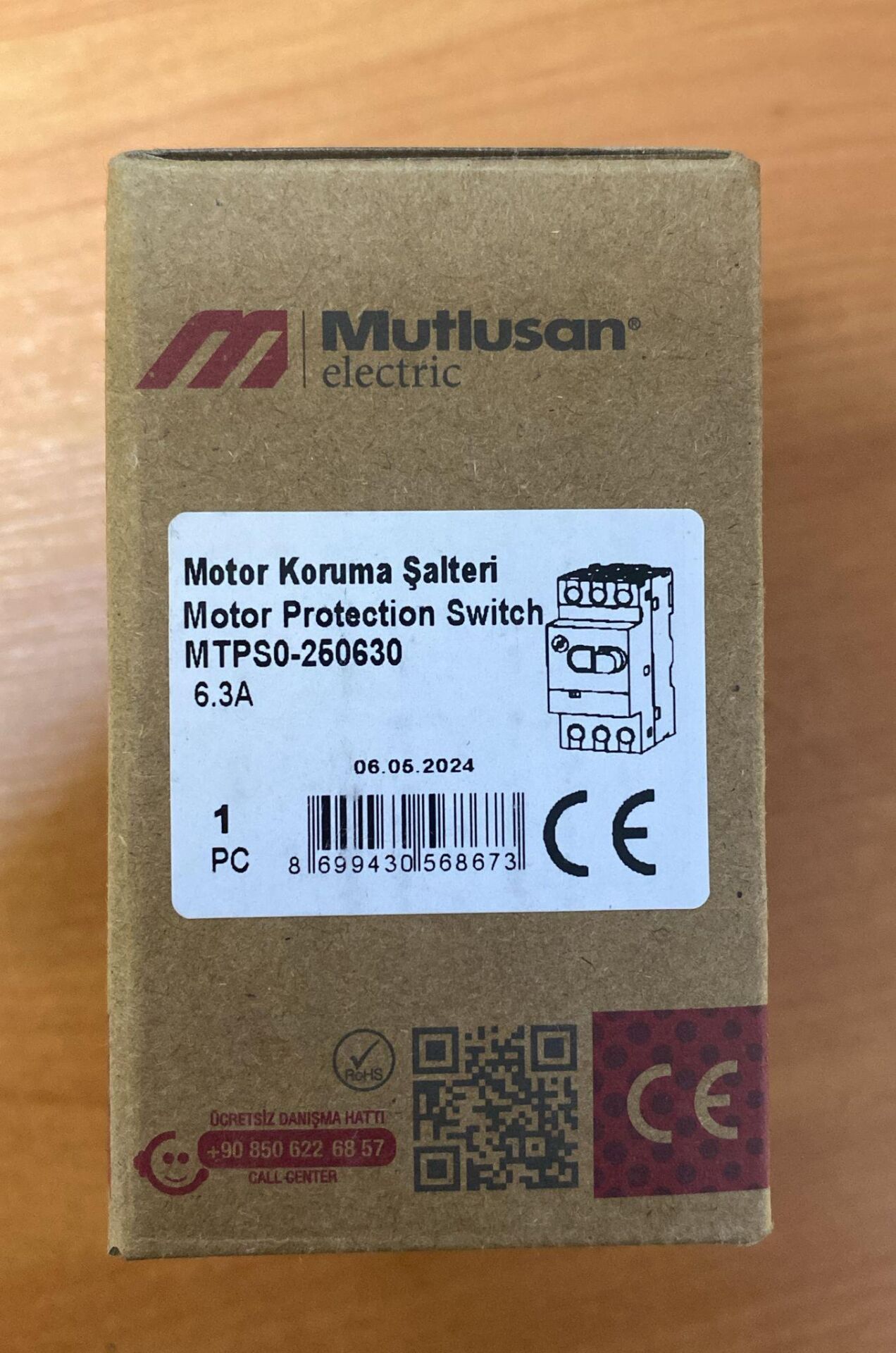 MUTLUSAN MOTOR KORUMA ŞALTERİ 4-6.3 AMPER MTPS0-250630