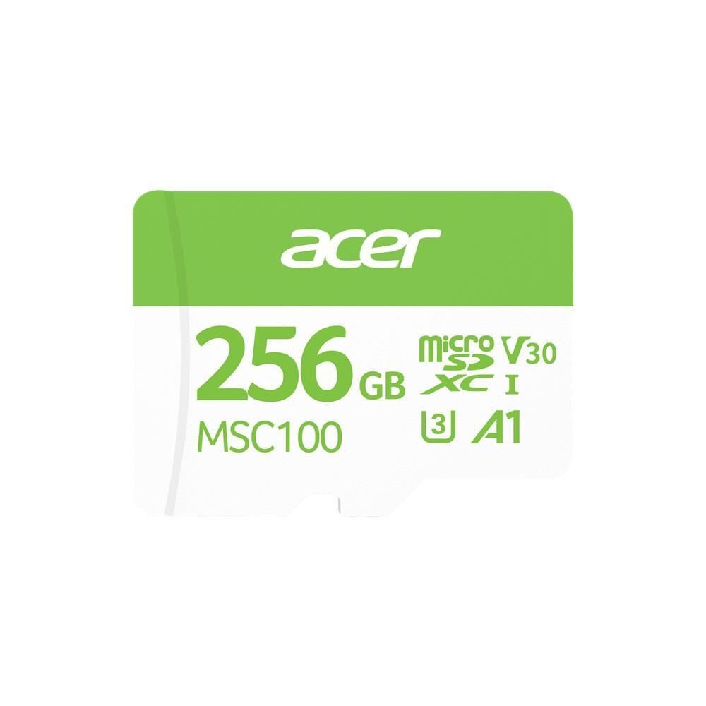 Acer MSC100 256GB microSD Hafıza Kartı U3 V30 A1 Aksiyon Kamera & Güvenlik Kamerası Uyumlu