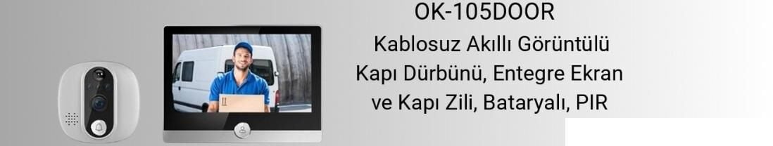 O-KAM OK-105DOOR KAPI DÜRBÜN KAMERASI WİFİ KABLOSUZ KAYITLI