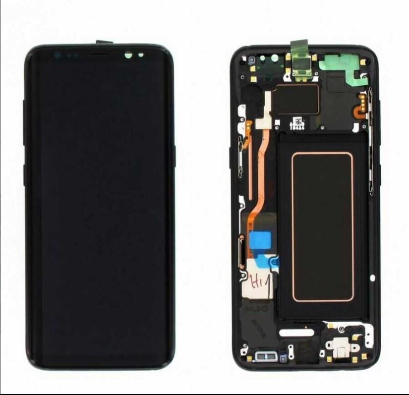 TELEFON EKRANI SAMSUNG S8 KVK SERVİS ORJİNALİ SİYAH