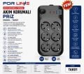 FORLİNE TAK01 6'LI 2MT 2TYPE-C+2USB ÇIKIŞLI AKIM KORUMALI GRUP PRİZ