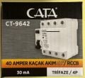CATA KAÇAK AKIM 4X40 AMPER 30 MA CT-9642