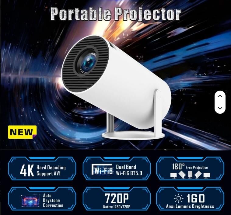 AGGIY HY300 FULL HD ANDROID BLUETOOTH - WİFİ - HOPARLÖR PROJEKSİYON