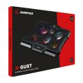 Rampage AD-RC10 X-GUST Siyah 6 Fanlı Rainbow Işıklandırmalı Notebook Soğutucu Stand