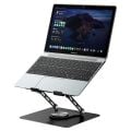 Addison AD-RC36 Steely 360 Derece Fanlı RGB Işıklı Siyah Metal Notebook Soğutucu