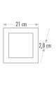 CATA CT-5236 18 WATT KARE SIVA ÜSTÜ LED PANEL  METAL SİYAH  KASA GÜN IŞIĞI