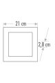 CATA CT-5236 18 WATT KARE SIVA ÜSTÜ LED PANEL  METAL SİYAH  KASA GÜN IŞIĞI