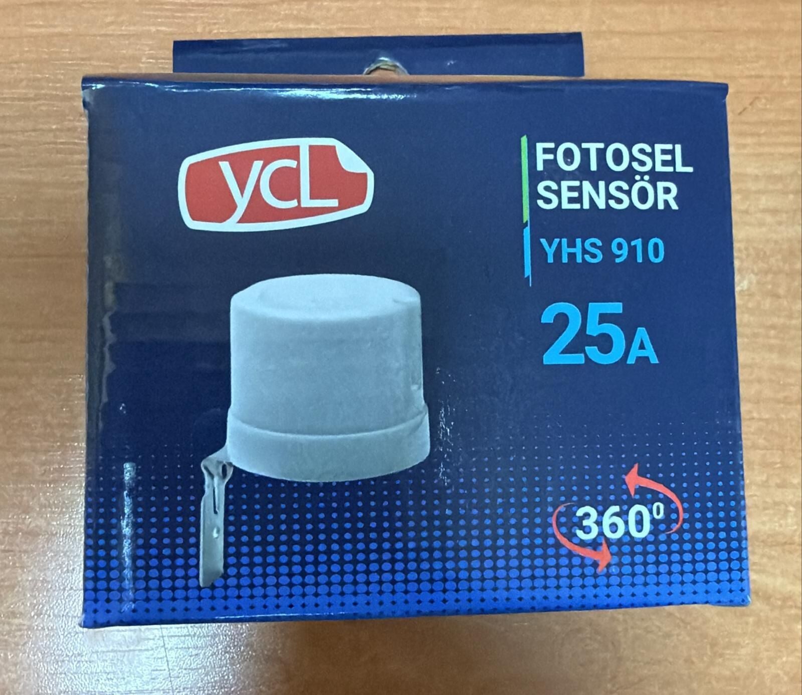 YCL YHS 910 FOTOSEL GECE GÜNDÜZ SENSÖRÜ 25 AMPER 220 VOLT