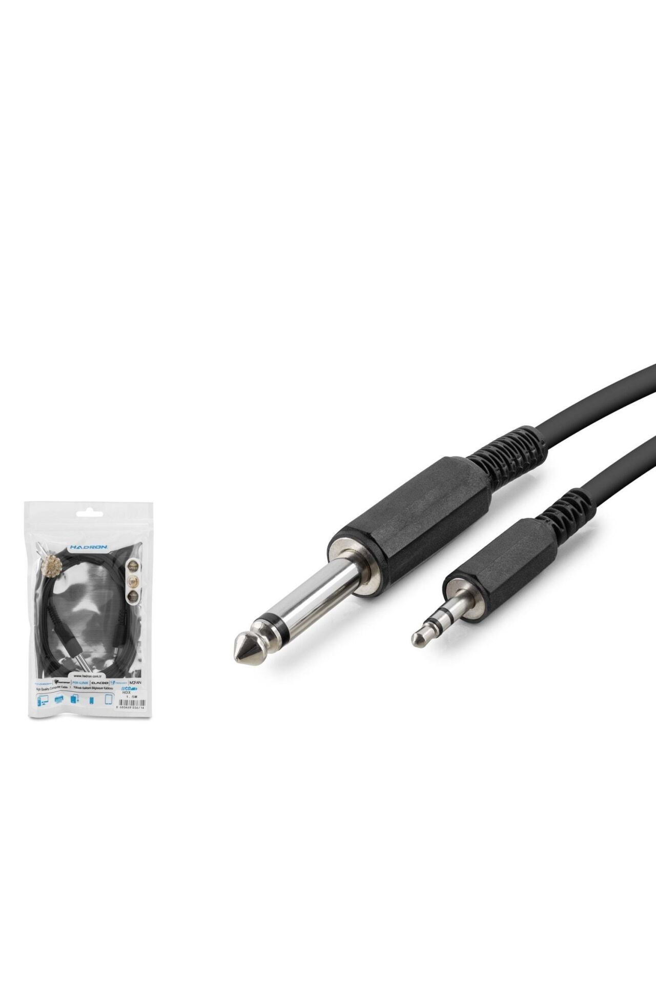 SES KABLOSU 3.5 ERKEK - 6,3 MM GİTAR 1.5 METRE - HDX1055