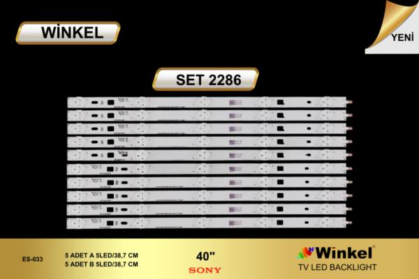 TV LED BAR 2286 TAKIM 10 LU-40W605-40R485-2013SONY40A-WİNKEL