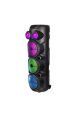 HEPU HP-974 3x8'' 3x30CM Kablosuz 1 El Mikrofon RGB Bluetooh Müzik Kutusu