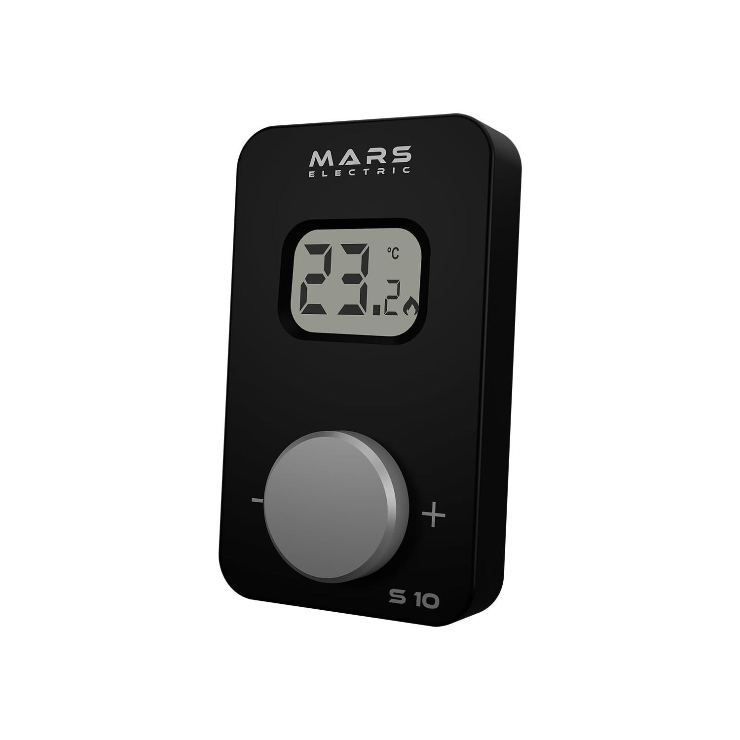 MARS S10 KABLOSUZ ODA TERMOSTADI SİYAH