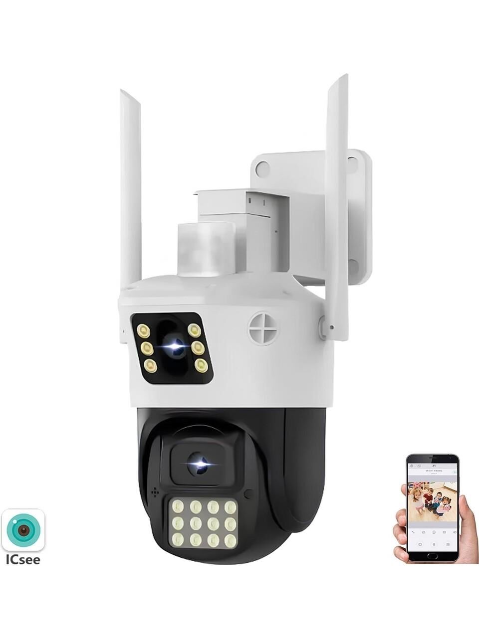 X5 TECH RX-23AI 3+3MP WİFİ ÇİFT LENS FULL HD SESLİ IP KAMERA