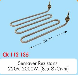 ÇR 112 135 SEMAVER REZİSTANSI 2000W