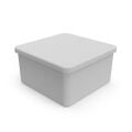 SIVA ÜSTÜ BUAT PLASTİK KARE 85X85X48 VİDASIZ DELİKSİZ IŞILDAR