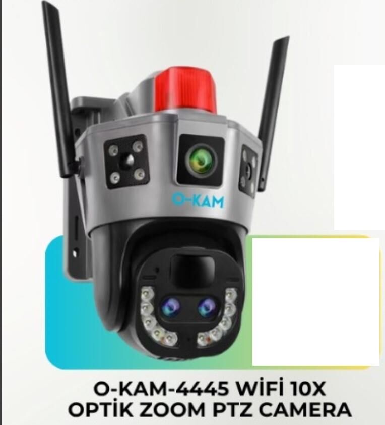 O-KAM 4445 WİFİ 10X OPTİK ZOOM 2 LENS 3 GÖRÜNTÜ ZOOM PTZ KAMERA
