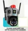 O-KAM 4445 WİFİ 10X OPTİK ZOOM 2 LENS 3 GÖRÜNTÜ ZOOM PTZ KAMERA