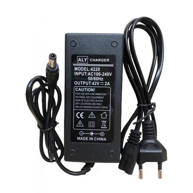 42 VOLT 2 AMPER SCOOTER ŞARJ ALETİ 5.5X2.5MM STANDART UÇ
