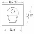 CATA CT-5170 1 WATT FÜME KASA SENSÖRLÜ KORİDÖR ARMATÜRÜ BEYAZ IŞIK