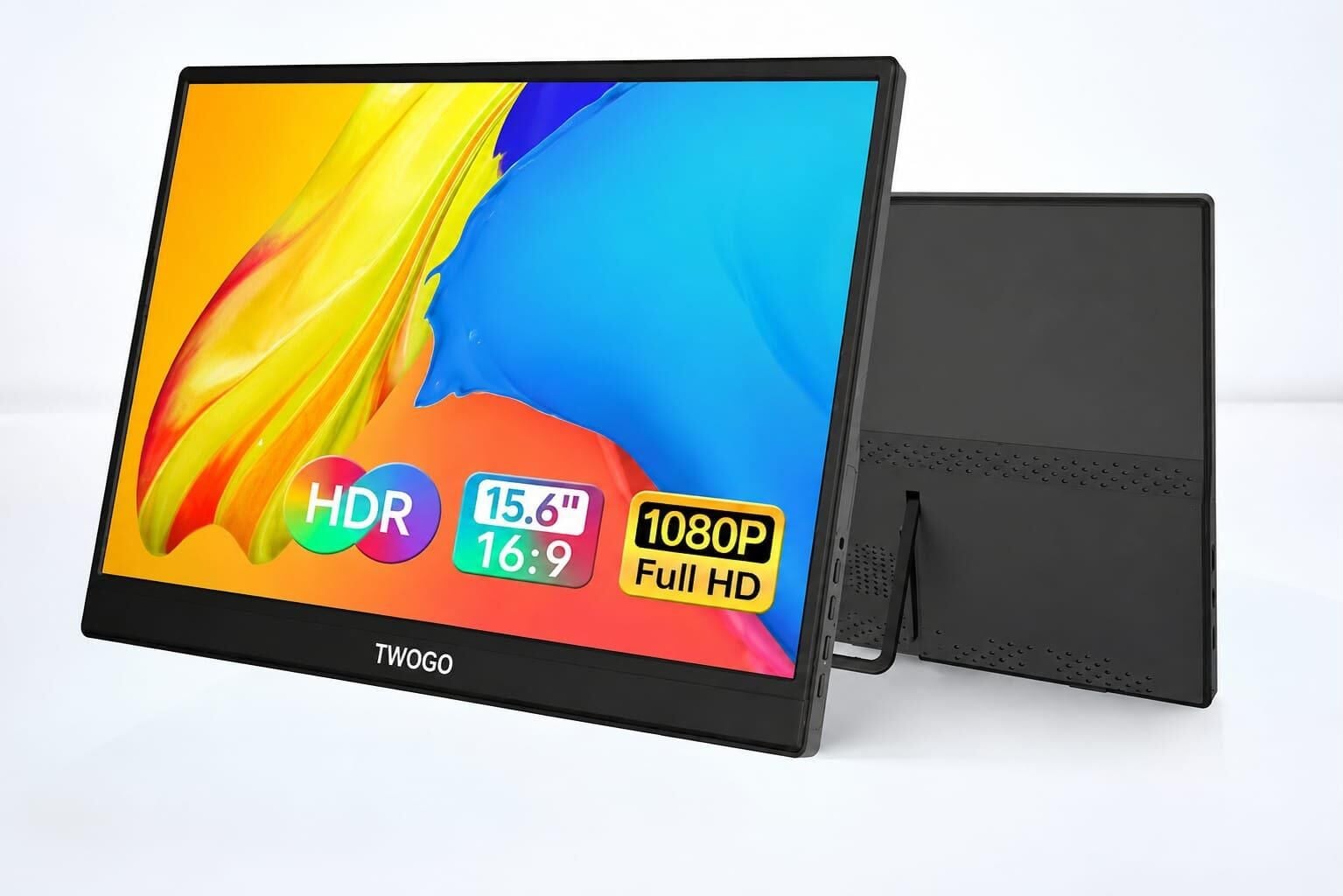 TWOGO GO-1500 15.6'' TAŞINABİLİR ARAÇ İÇİ EKRAN TELEFON YANSITMALI DOKUNMATİK MONİTÖR