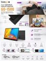 TWOGO GO-1500 15.6'' TAŞINABİLİR ARAÇ İÇİ EKRAN TELEFON YANSITMALI DOKUNMATİK MONİTÖR